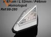 FEU ARRIERE LED HOMOLOGUE CHROME COFFIN...H68-280...LA BOUTIQUE DU BIKER