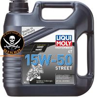 HUILE MOTEUR 15W50 1 GALLON HARLEY et MOTO CUSTOM SYNTHETIQUE...PE36010436 LIQUI MOLY ENGINE OIL MOTORBIKE 4T 15W50 SYNTHETIC TECHNOLOGY 4 LITER