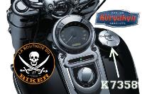 BOUCHON DE RESERVOIR HARLEY SKULL CHROME VENTILE HD 1982-2021...KUR7358 KURYAKYN CAP GAS ZOMBIE VENTED 07030709 / 7358