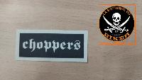 PATCHE CAOUTCHOUC LAVABLE CHOPPERS NOIR...LA BOUTIQUE DU BIKER