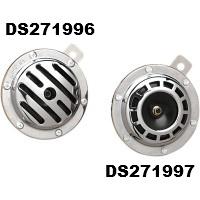 KLAXON 113dB 100mm CHROME...DS271997 DRAG SPECIALTIES MAG HORN 12V 113DB DS271997 / 75596...LA BOUTIQUE DU BIKER