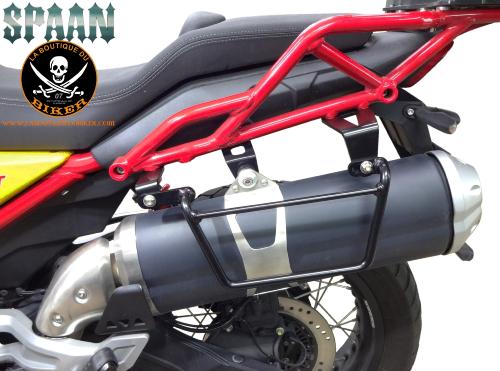 SUPPORTS SACOCHES MOTO GUZZI V85 TT (2019-…)...KLICKFIX NOIR GAUCHE...SP1633IZNE SPAAN LA BOUTIQUE DU BIKER