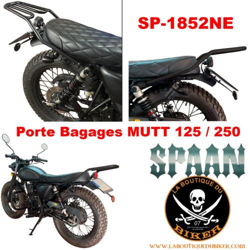 Porte Paquet MUTT 125/250...SP1852NE NOIR...Porte Bagages MUTT 125 / 250 LA BOUTIQUE DU BIKER