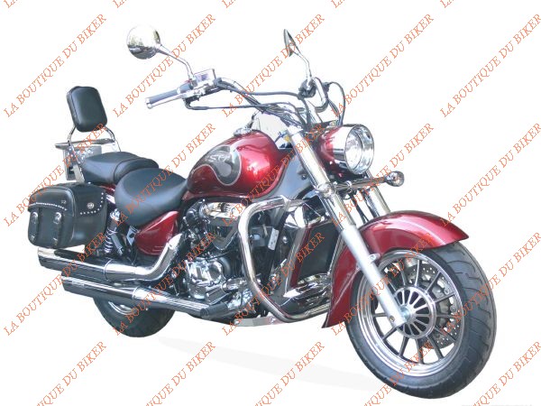 BARRE de PROTECTION MOTEUR HYOSUNG ST7 CHROME 38mm...SP903 SPAAN LA BOUTIQUE DU BIKER 