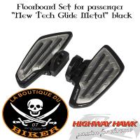 MARCHE-PIEDS PASSAGER HONDA VT750 C2 ACE 1997-2002...H731-700M Highway Hawk Floorboard Set for passenger "New Tech Glide Metal" black for Honda VT 750 ACE C2 with ABE