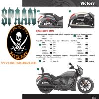 SISSY BAR VICTORY OCTANE CHROME...35cm AVEC PORTE PAQUET CHROME...SP1519 #LABOUTIQUEDUBIKER