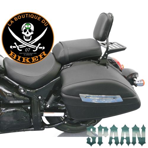 SISSI-BAR SUZUKI C1500T INTRUDER...HAUTEUR 35cm AVEC PORTE PAQUET...SP994NE NOIR  LA BOUTIQUE DU BIKER