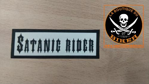 PATCHE CAOUTCHOUC LAVABLE SATANIC RIDER...LA BOUTIQUE DU BIKER