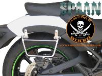 SUPPORTS SACOCHES KAWASAKI S650 SANS SISSI BAR...KLICKFIX CHROME...SP1110..SPAAN-LABOUTIQUEDUBIKER