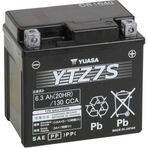 BATTERIE POUR HONDA...YTZ7S...BATTERY YTZ® 12V 111,76 MM X 70 MM X 104,14 MM LEAD ACID MAINTENANCE FREE REPLACEMENT BLACK