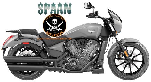 PORTE PAQUET VICTORY OCTANE SPECIAL TOP-CASE CHROME...SP1521TC...Porte Bagages VICTORY OCTANE SPAAN LA BOUTIQUE DU BIKER