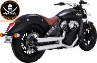 POTS INDIAN SCOUT 2015-2024 Vance & Hines MUFFLERS 3 CHROME.TS.SCOUT 18011528 / 18323