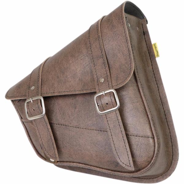 SACOCHE HARLEY SPORTSTER 1986-2016 LATERALE MARRON...PE35010796 WILLIE + MAX LUGGAGE SWING ARM BAG BROWN 35010796 / 59779-00...LA BOUTIQUE DU BIKER