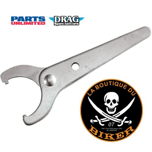 CLE POUR AMMORTISSEUR...DS192282 DRAG SPECIALTIES SHOCK SPANNER WRENCH ZINC