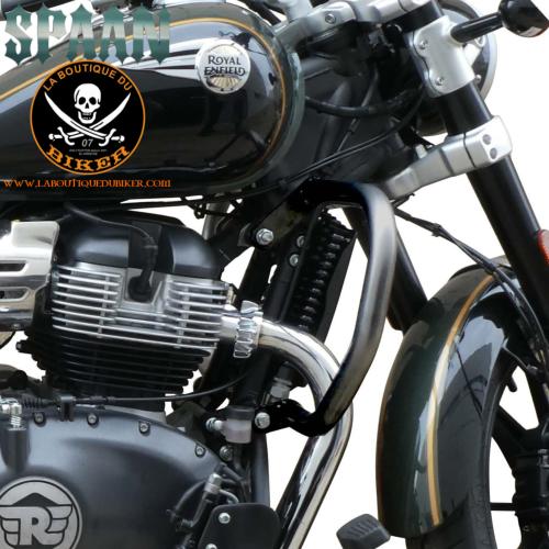 BARRE DE PROTECTION MOTEUR ROYAL ENFIELD Super Meteor 650...SP1890NE NOIR...SPAAN-LABOUTIQUEDUBIKER