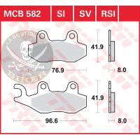 PLAQUETTES DE FREIN TRIUMPH ARRIERE...PE17220450 TRW BRAKE PAD TRW MCB582 17220450 / MCB582... LA BOUTIQUE DU BIKER