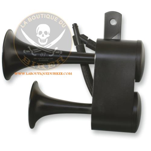 KLAXON 128dB RIVCO AIR HORN HARLEY DAVIDSON BLACK AHHDBK 128DB...PE21070082