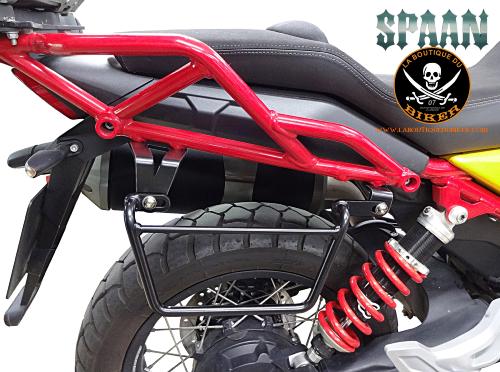 SUPPORTS SACOCHES MOTO GUZZI V85 TT (2019-…)...KLICKFIX NOIR DROIT...SP1633DNE SPAAN LA BOUTIQUE DU BIKER