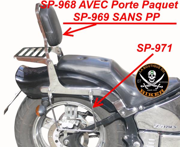 SUPPORTS SACOCHES 125 SPYDER 2...SP971 Supports De Sacoches Latérales LEONART SPYDER DD 125E-5 Standard...SPAAN LA BOUTIQUE DU BIKER