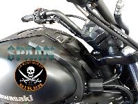 Couvre Réservoir KAWASAKI VULCAN S 650...SP1522 NOIR...SPAAN-LA BOUTIQUE DU BIKER