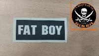 PATCHE CAOUTCHOUC LAVABLE FAT BOY NOIR...LA BOUTIQUE DU BIKER