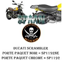 PORTE PAQUET DUCATI SCRAMBLER...SP1192 CHROME...LA BOUTIQUE DU BIKER