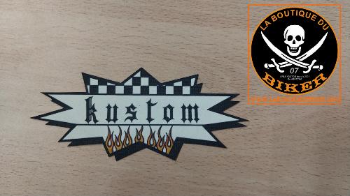 PATCHE CAOUTCHOUC LAVABLE KUSTOM...LA BOUTIQUE DU BIKER