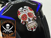 PROTECTION DE RESERVOIR SKULL...ONEDESIGN TANKPAD RED SKULL 43010820 / CGSKULL1P