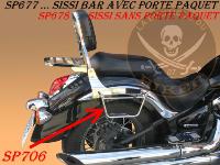 SUPPORTS SACOCHES KAWASAKI VN 900...KLICKFIX NOIR...SP706NE SPAAN-LABOUTIQUE DU BIKER