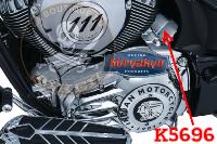 CACHE CENTRAL TRANSMISSION KURYAKYN INDIAN 2014-2022..KUR5696 CHROME KURYAKYN COVER TRANS CTR IND CHR 11050211 / 5696