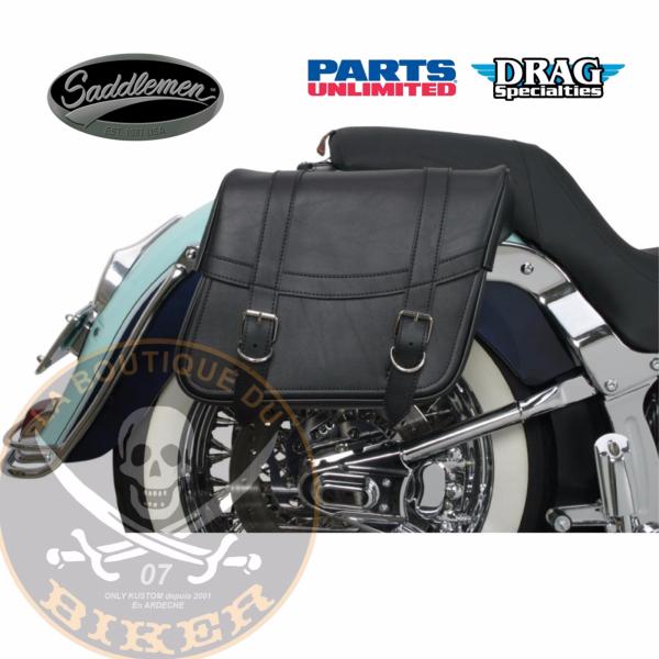 SACOCHES CAVALIERES CUIR SYNTHETIQUE SADDLEMEN 33X15X24 CM MEDIUM...PE35010088...LABOUTIQUEDUBIKER