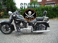 SISSI-BAR HD SOFTAIL FL / FX de 2000 à 2016...HAUTEUR 35cm AVEC PORTE PAQUET...SP811NE NOIR  #LABOUTIQUEDUBIKER