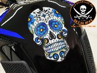 PROTECTION DE RESERVOIR SKULL...ONEDESIGN TANKPAD BLUE SKULL 43010822 / CGSKULL3P