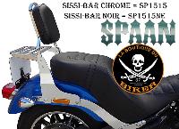 SISSI-BAR HD SOFTAIL A PARTIR DE 2018...HAUTEUR 35cm AVEC PORTE PAQUET CHROME...SP1515 CHROME..LABOUTIQUEDUBIKER