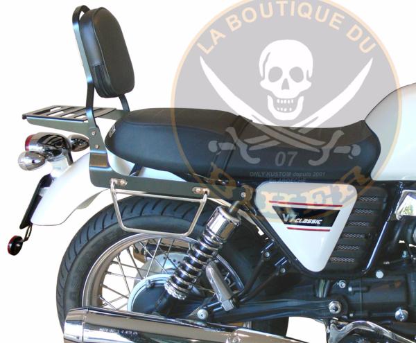 SUPPORTS SACOCHES MOTO GUZZI V7 DEJA EQUIPE D'UN SISSI BAR...KLICKFIX...SP1017 LA BOUTIQUE DU BIKER