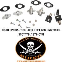 KIT DE VERROUILLAGE DE SACOCHE...PE35011179 DRAG SPECIALTIES LOCK SOFT S/B UNIV 35011179 / S77-0151