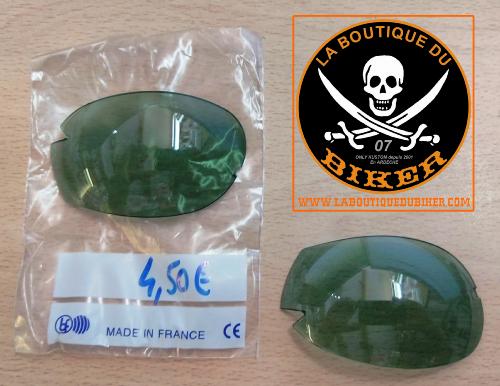 VERRES POUR LUNETTE BOLLE....TEINTE VERT  #LABOUTIQUEDUBIKER