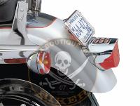 CACHE FEU ARRIERE HARLEY KÜRYAKYN CHROME...KUR8130...KURYAKYN TAIL LIGHT COVER 73-08 DS720246 / 8130