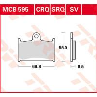 PLAQUETTES DE FREIN TRIUMPH ROCKET 3 AVANT...TRW MCB595SV BRAKE PAD SV SINTER PERFORMANCE ...LA BOUTIQUE DU BIKER