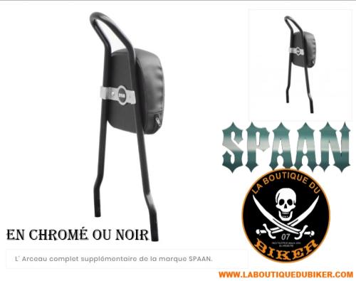 ARCEAU COMPLET POUR SISSI-BAR SPAAN LARGEUR 255mm CHOPPER NOIR 50cm...SP A255-CHNE...LA BOUTIQUE DU BIKER