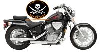 SISSI-BAR HONDA VT 600 SHADOW 1989-2007 HAUTEUR 50cm AVEC PORTE PAQUET...SP770CHNE NOIR  #LABOUTIQUEDUBIKER