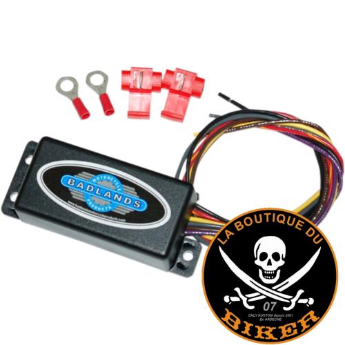 SYSTÈME D'ANNULATION AUTOMATIQUE DES CLIGNOTANTS BADLANDS UNIVERSEL...PE09040002 BADLANDS TURN SIGNAL AUTO-CANCELER 09040002 / ATS-03..LABOUTIQUEDUBIKER