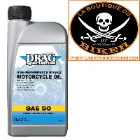 HUILE MOTEUR SAE 50 1 Litre HARLEY et MOTO CUSTOM MINERALE...DRAG SPECIALTIES OIL E-DRAG SAE 50 1L 36010824 / 503160