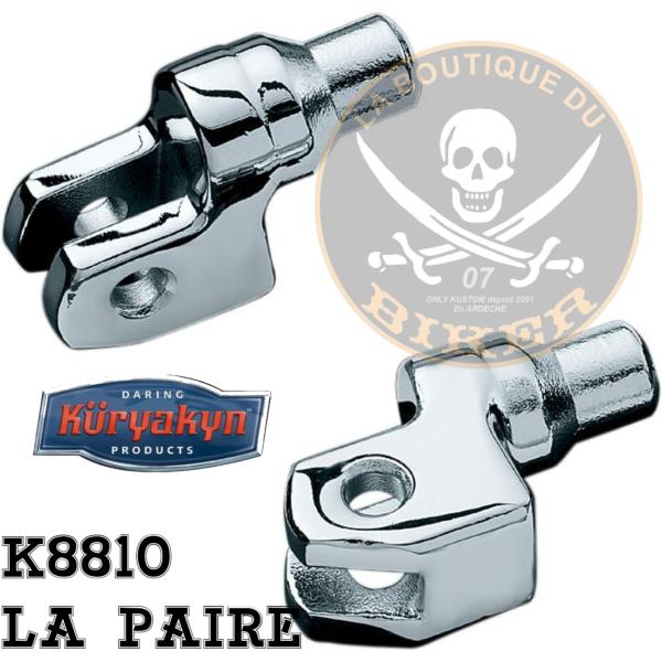 ADAPTATEUR CONDUCTEUR POUR CALE PIED KURYAKYN YAMAHA V-MAX 1200..KUR8810 KURYAKYN TAPERED PEG ADAPTERS FOR YAMAHA CHROME