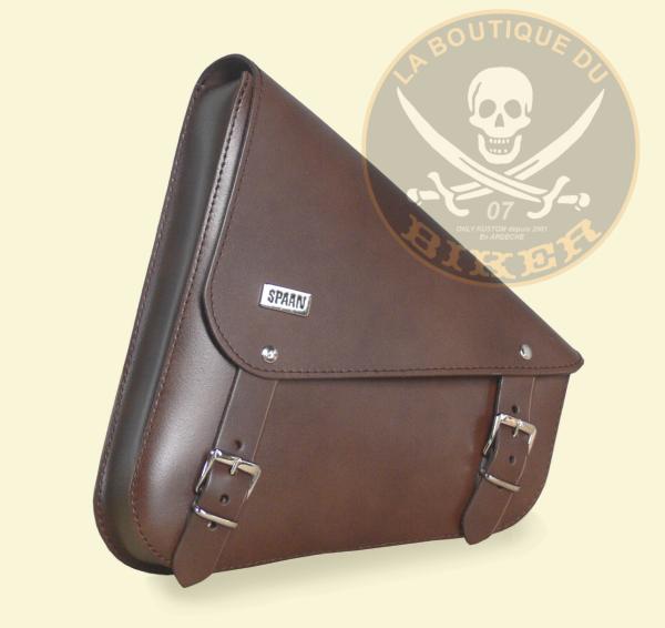 SACOCHE CADRE SOFTAIL MARRON 3 LITRES SANS CLOUS...SP0729M SPAAN LA BOUTIQUE DU BIKER