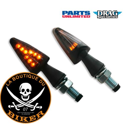 CLIGNOTANTS HOMOLOGUES LED NOIR ...PE20201374 PARTS EUROPE TURNSIGNALS E-MARK SMOKE 20201374 / 01240772