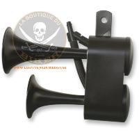 KLAXON 128dB RIVCO AIR HORN HARLEY DAVIDSON BLACK AHHDBK 128DB...PE21070082