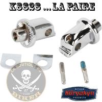 ADAPTATEUR PASSAGER POUR MARCHE PIED KURYAKYN INDIAN CHIEF...KUR8828 KURYAKYN SPLINED ADAPTER FOR INDIAN CHROME 16200724 / 8828