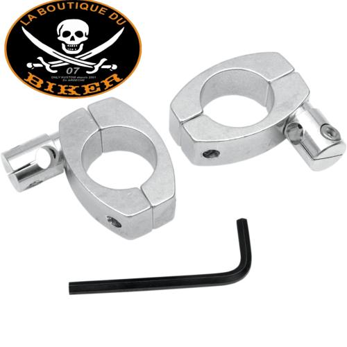 BULLE SAUTE-VENT UNIVERSEL...MEM9950 FIXATIONS POUR GUIDON DE 32mm...MEMPHIS SHADES 1-1/4" HANDLEBAR CLAMPS