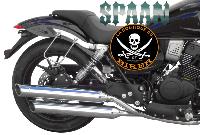 SUPPORTS SACOCHES MITT 125 / 400 MB...SP1571NE NOIR SPAAN LA BOUTIQUE DU BIKER